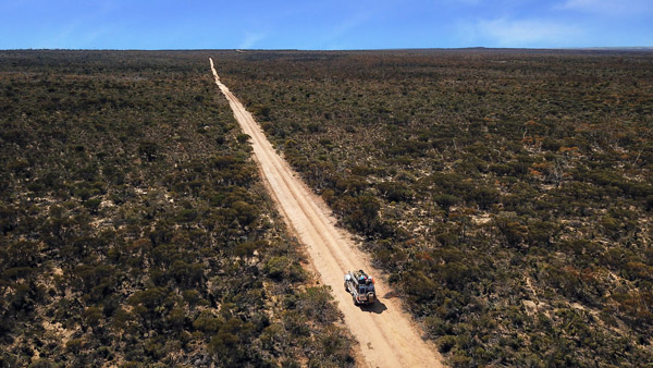 4WD Holland Track Aerial View of the Road